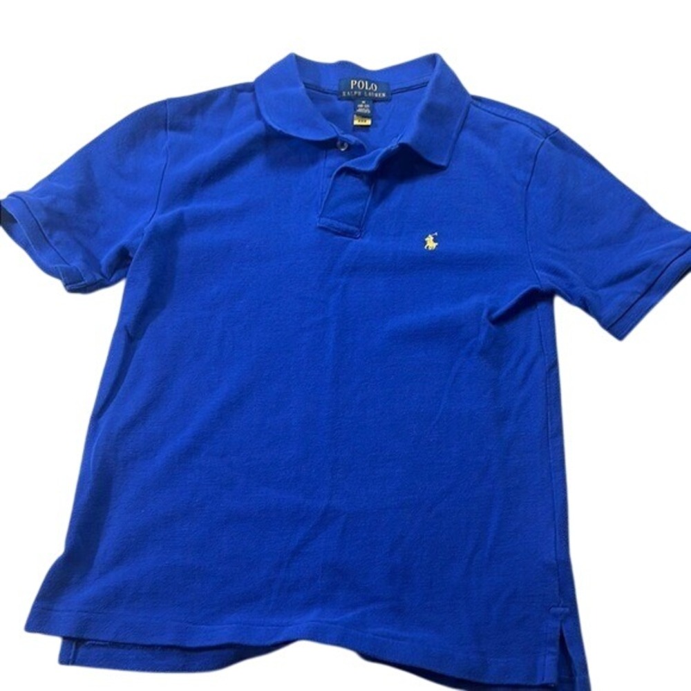 Polo Ralph Lauren Polo‎ Shirt Classic Fit Short Sleeve Blue kids Size M (10-12)